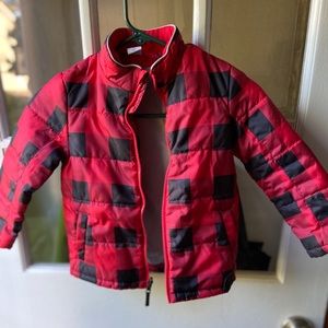 5T Buffalo Plaid Coat